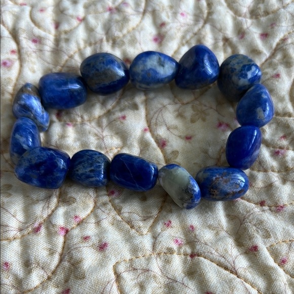Blue Stone Beaded Bracelet - Picture 6 of 6
